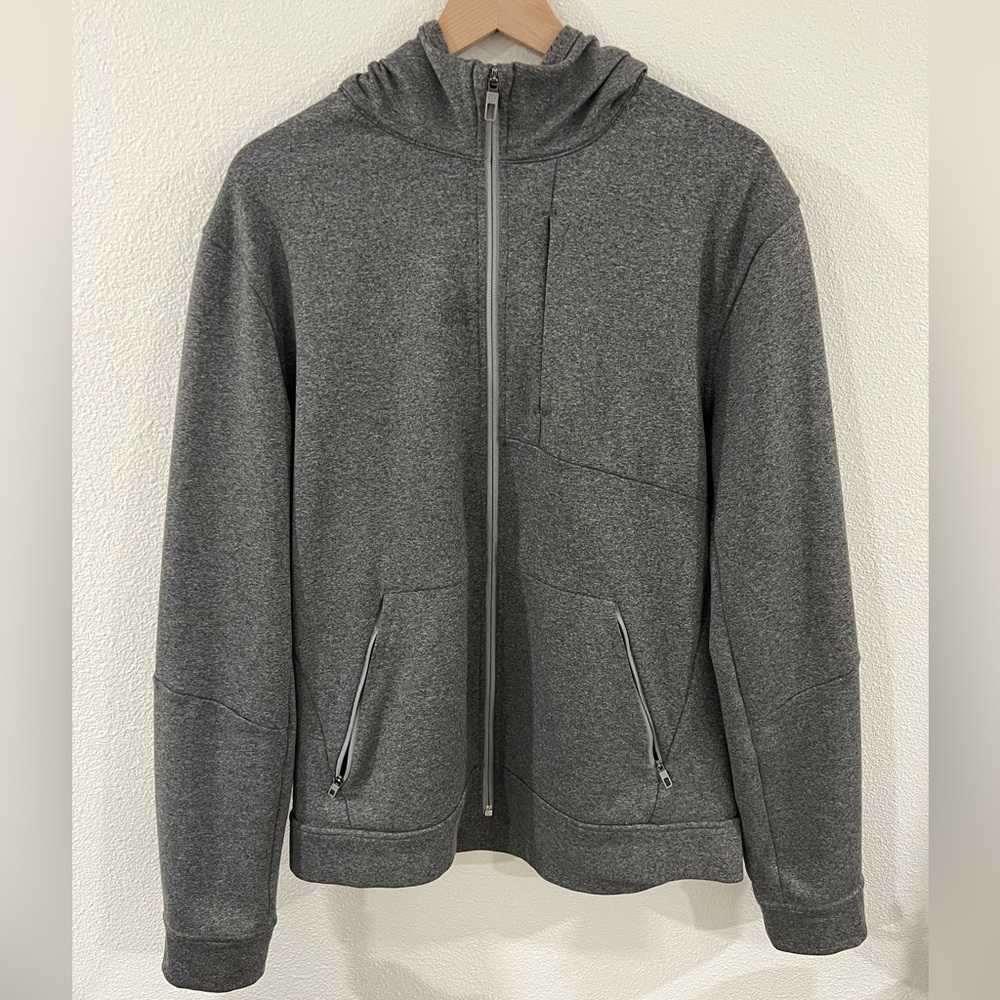 Men’s Lululemon Gray Full Zip Sweater Hoodie Large